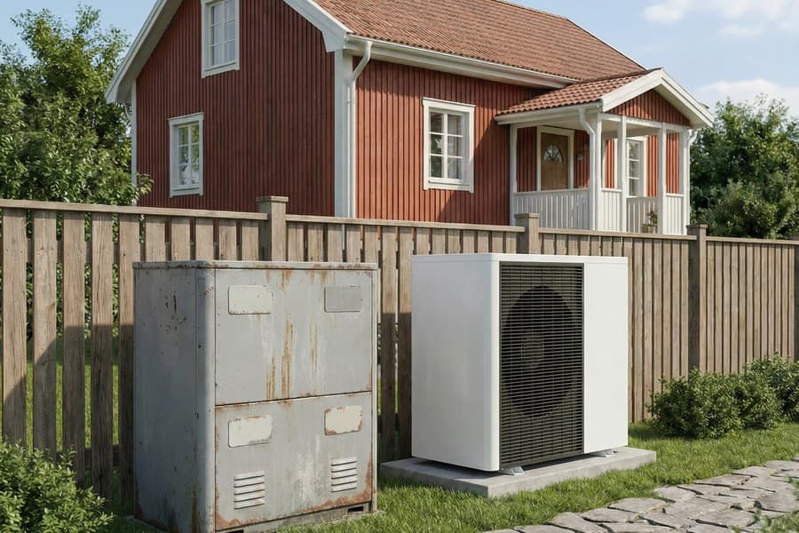 Byte av luftvärmepump