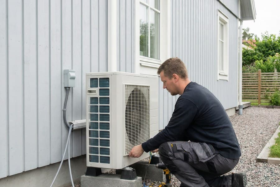 Installation av luftvärmepump